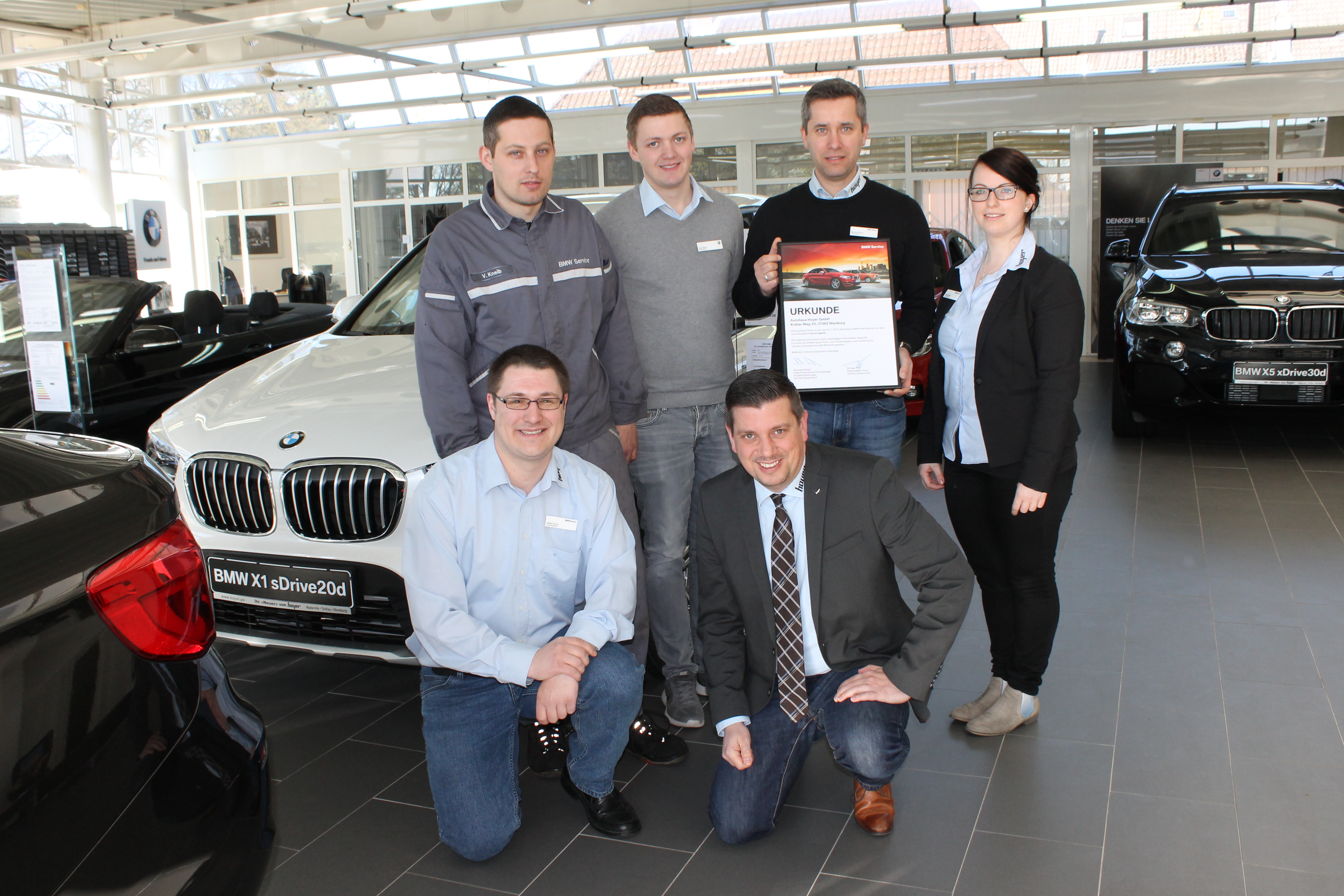 Nienburger Autohaus Hoyer besteht BMW Werkstatttest mit Auszeichnung „Hervorragend“