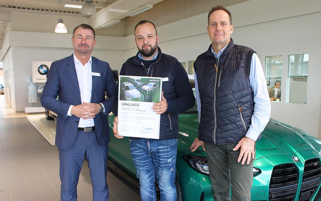 Walsroder Autohaus Hoyer wird erneut beim BMW Werkstatttest ausgezeichnet.