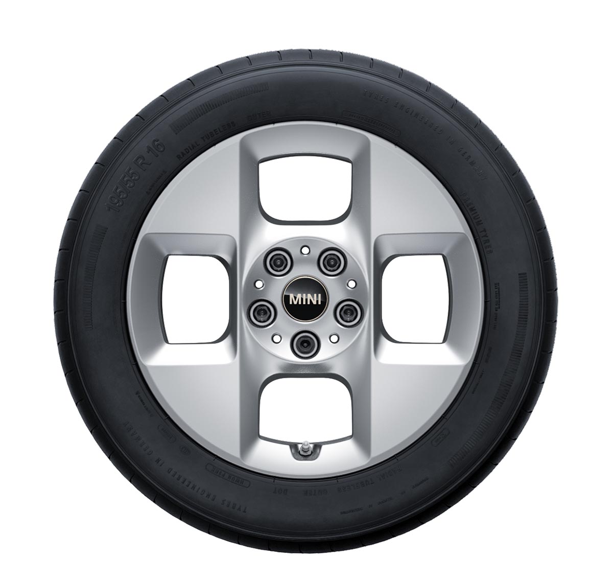 4 Square Spoke 955 Refined Silver